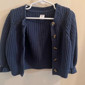 Blue baby Gap Button Up Cardigan. Toddler Size 2.